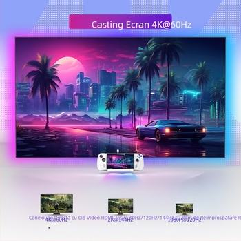 ROG dock portabil RGB USB-C hub multiport, transfer 10Gbps, cablu 26 cm, fără alimentare externă, suport 1–6 porturi