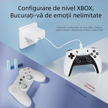 Consolă de jocuri pentru casă H10, 128 GB memorie, HDMI, 2.4G wireless, pentru doi jucători