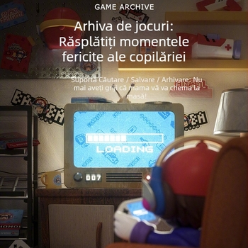 Consolă de jocuri pentru casă H10, 128 GB memorie, HDMI, 2.4G wireless, pentru doi jucători