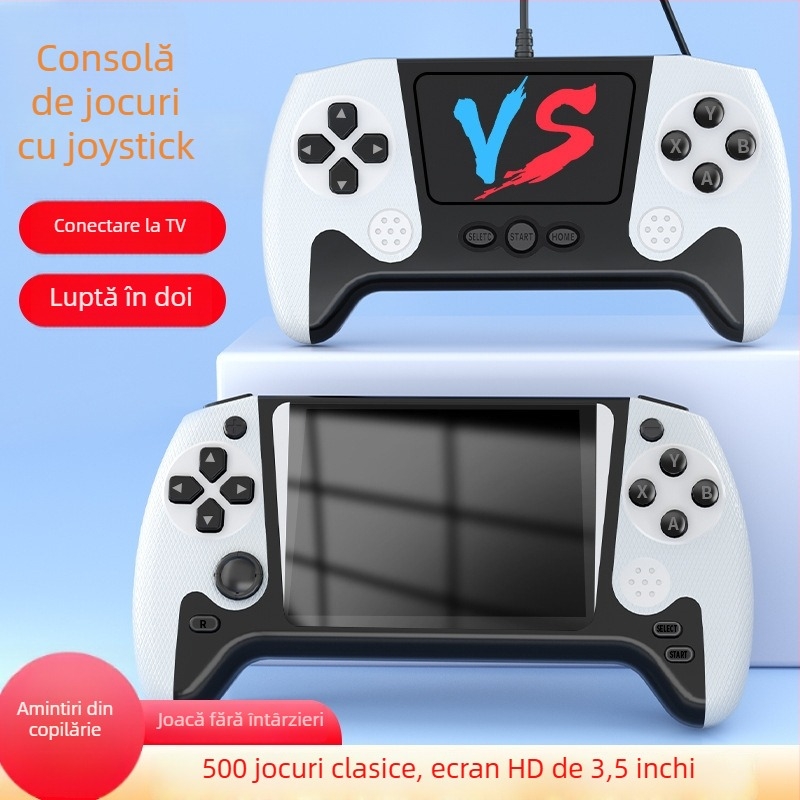 Consolă de jocuri portabilă Q21, 500 în 1, retro nostalgic, ecran mare, jocuri clasice pentru doi jucători