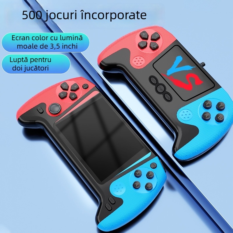 Consolă de jocuri portabilă Q21, 500 în 1, retro nostalgic, ecran mare, jocuri clasice pentru doi jucători