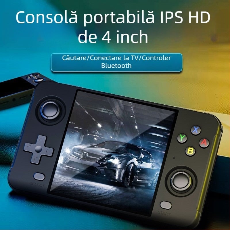 Consolă portabilă arcade open-source, model R40s, 64GB stocare, interfață USB, conectivitate wireless