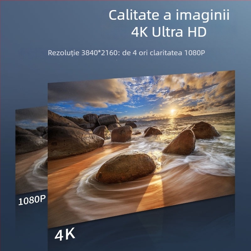 Cablu HDMI 2.0, 4K pentru PC/TV/Proiector/Monitor, conectori plăcați cu aur, Lungime 1,5 m