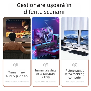 Cablu HDMI prelungire M–F – linie HDTV, ML-HDTV, cupru, placat cu aur, compatibil cu decodor