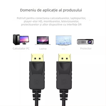 Cablu DisplayPort 4K 144Hz, conectori male-male, DP 1.2