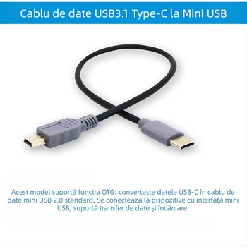 Cablu USB Micro USB, suport OTG, conductor din cupru, model 15615