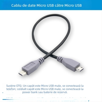 Cablu USB Micro USB, suport OTG, conductor din cupru, model 15615