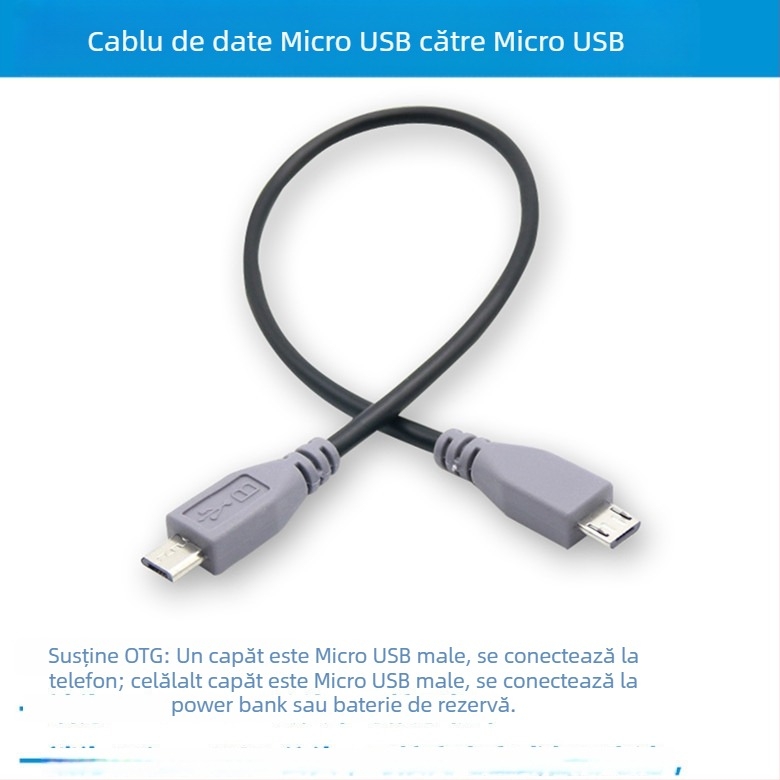 Cablu USB Micro USB, suport OTG, conductor din cupru, model 15615