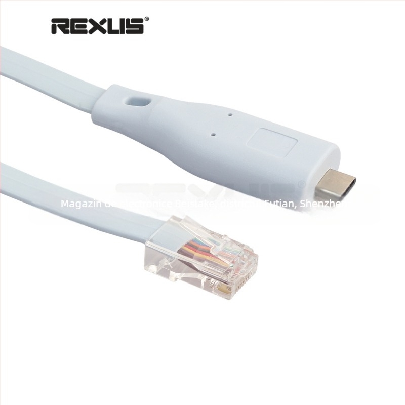 Cablu USB consolă TYPE-C la RJ45 pentru switch Cisco — linie serială, interfață USB, conductor din cupru