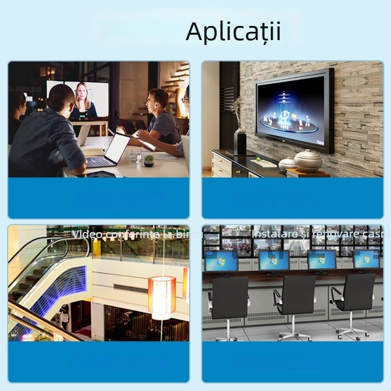 Cablu HDMI 2.1 din fibră optică, 8K60Hz – conectori placati cu aur