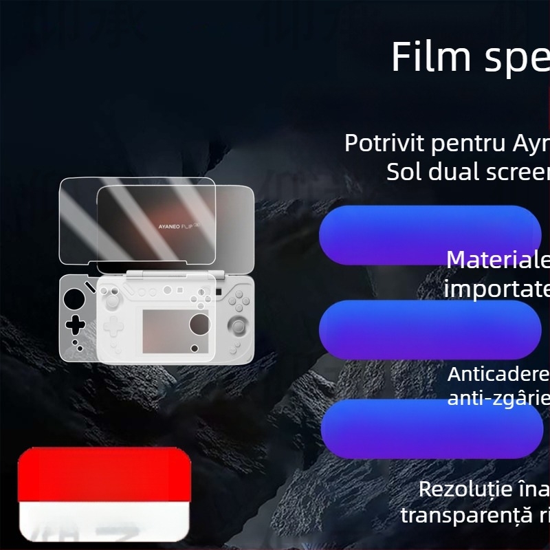 Protecție pentru ecranul frontal Ayn Thor, consolă portabilă cu două ecrane | Film lichid nano | claritate HD