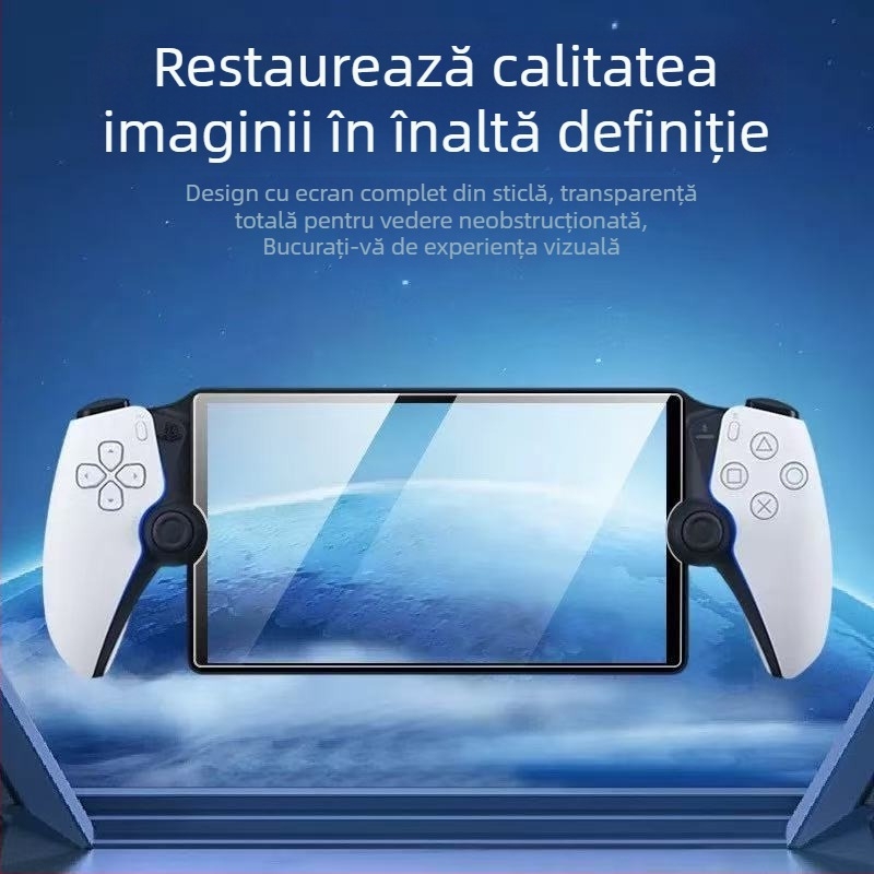 Film protector temperat pentru ecran, Sony PS5 PlayStation Portal Remote — 0,33 mm, 95% transparență, HD ecran complet