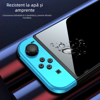 Protecție pentru ecran din sticlă temperată pentru Nintendo Switch 2 și Switch Lite, acoperire completă cu margine arcuită mare, 9H, grosime 0,33 mm