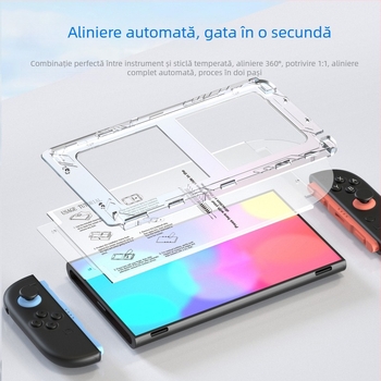 Protecție pentru ecran Nintendo Switch 2, folie temperată, claritate HD, anti-lumină albastră, model switch2