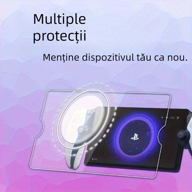 Protecție ecran frontal pentru Sony PlayStation PS5 – sticlă temperată, grosime 0,33 mm, transparență >97%