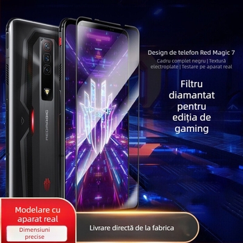 Nubia Red Magic 10 Air protecție ecran din sticlă temperată pentru ecranul frontal, claritate HD, anti-amprentare, compatibil cu ecranul full