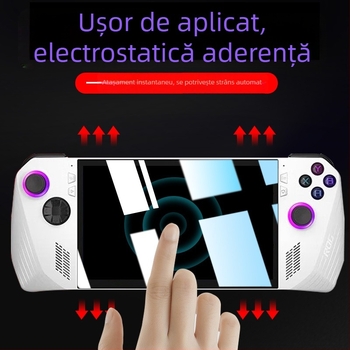 Protecție de ecran din sticlă temperată pentru Asus ROG Ally, consolă de gaming portabilă, cu claritate HD, rezistent la explozii, anti-amprentă, anti-cădere, acoperire completă a ecranului.