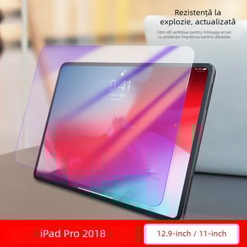 Protecție ecran iPad din sticlă temperată – față, HD, antiamprentă, Brand YOT, pentru Apple iPad