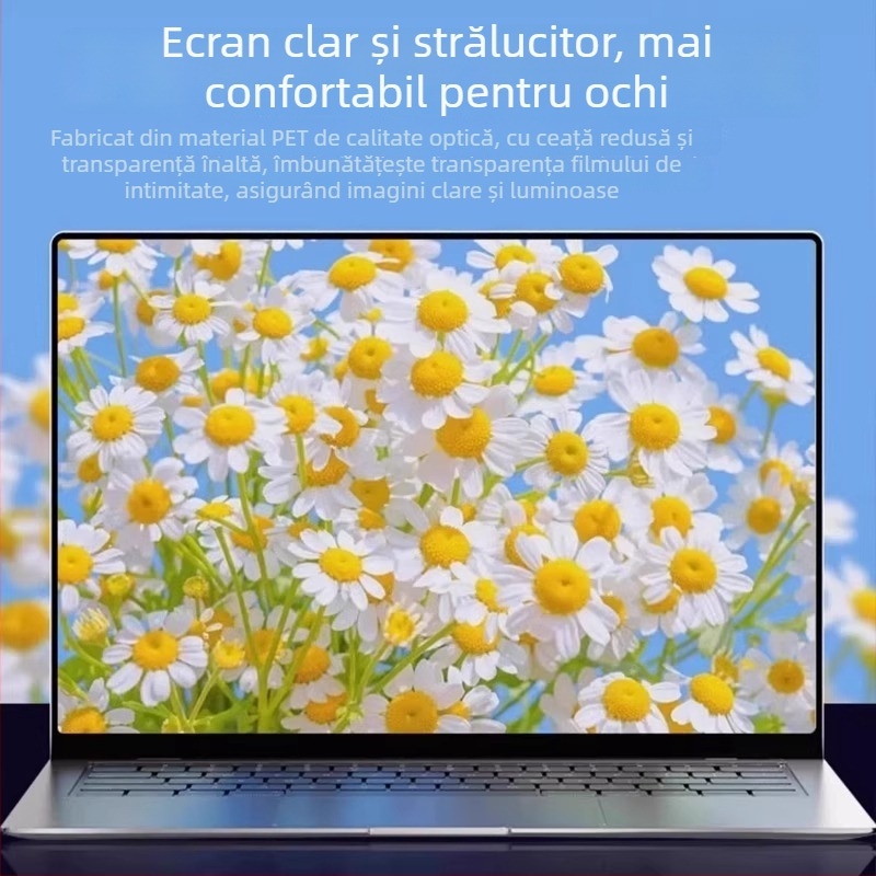 Taoxin Protecție Ecran Privacy pentru MacBook Air 13 și MacBook Pro 15 — Film HD anti-peep, Compatibil cu seria MacBook, Greutate 25 g, Lansat în 2024