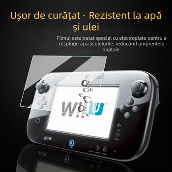 Film pentru ecran Nintendo Wii U, material PET, grosime 0,17 mm, transparanță 96%, anti-reflexie