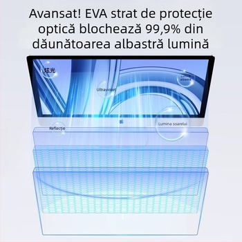 Protecție ecran monitor anti-lumină albastră, claritate HD, pentru desktop – materiale import germană – prelucrare OEM – 500 g – panou acrilic anti-reflexie