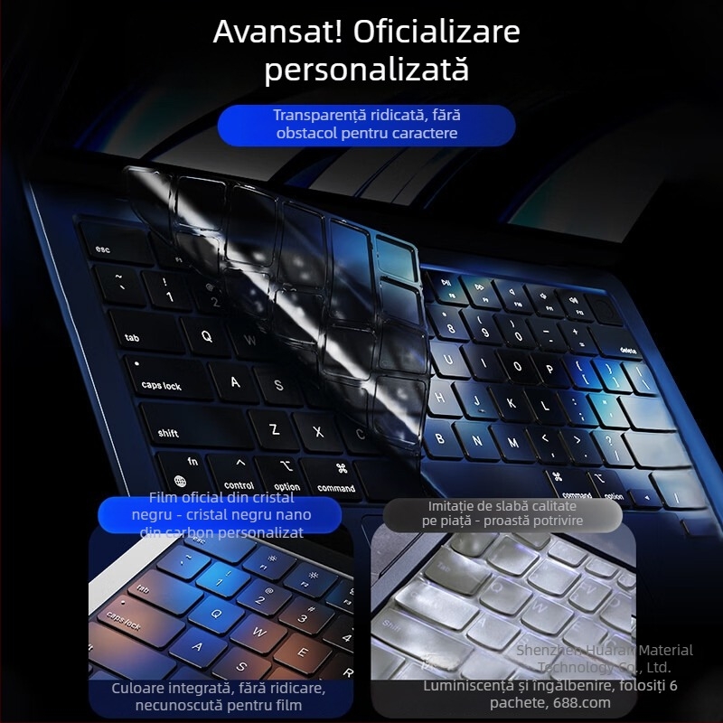 Membrană de tastatură pentru MacBook Pro/Air | Material PVC | Brand Hr | Marcă privată autorizată