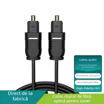 Callme cablu audio optic SPDIF digital, placat cu aur, construcție PVC, certificat RoHS