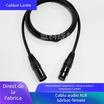 Lanke XLR Cablu audio balansat cu trei conductori, mufă M–F