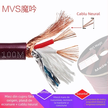 Cablu audio MVS Magic cu 2 nuclee din cupru fără oxigen, pentru home cinema – cablu audio de înaltă fidelitate