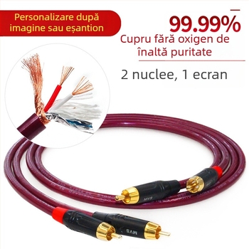 Cablu audio MVS Magic cu 2 nuclee din cupru fără oxigen, pentru home cinema – cablu audio de înaltă fidelitate