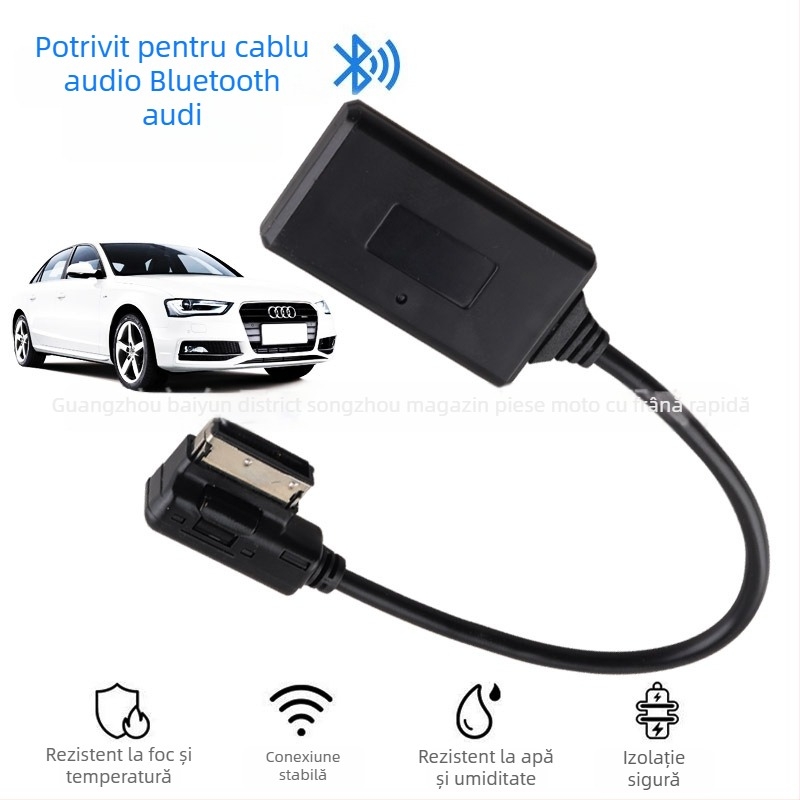 Linie audio Bluetooth AMI pentru Audi AMI Multimedia Q5 Q7 A5 A7 S5 A6L A8L A4L – Bluetooth 5.0, miez din cupru PVC, conductori din cupru