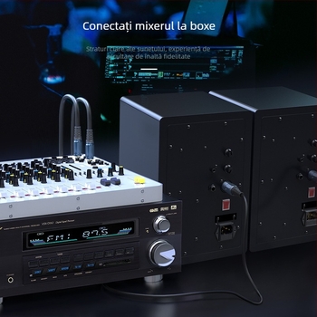 Choseal/Akihabara QS3528 Cablu audio RCA cu conectori Dual-Lotus la RCA feminin, placare aurie, cupru fără oxigen, model QS3528