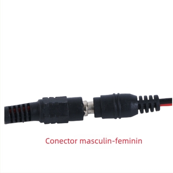 Cablu de alimentare DC pentru cameră de supraveghere, nucleu din cupru pur, conectori masculin și feminin, alimentare centralizată, 12V/24V