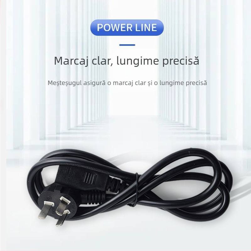 Cablu de alimentare electric cu priză de 3 pini, standard național, marca Victory, prelucrare OEM, pentru electrocasnice