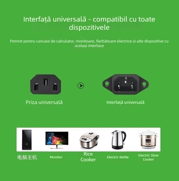 Cablu de alimentare cu certificare PSE, Standard japonez, 2 conductori, cupru pur, înveliș PVC