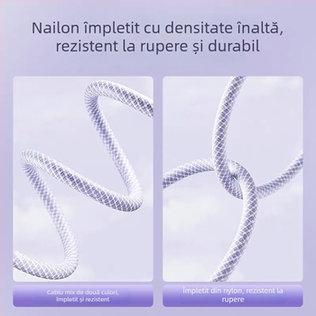 Macaron Cablu de date Lightning/Type-C, Încărcare rapidă PD20W, lungime 1–2 m, material TPE
