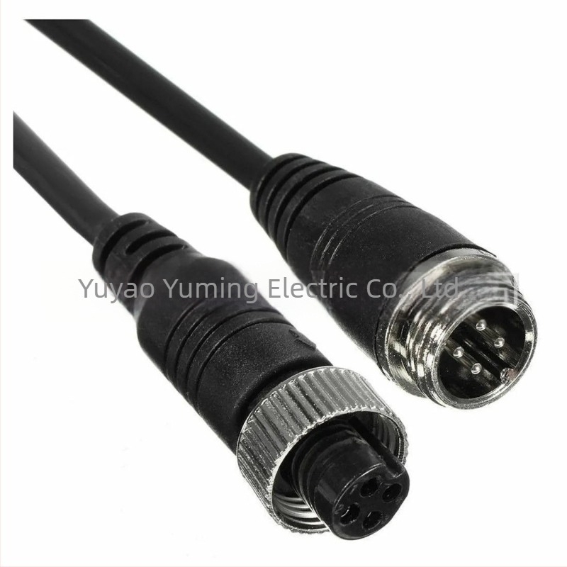 Cablu video auto GX12 cu 4 conductori, 75 Ω, 1080P – cablu de extindere pentru cameră