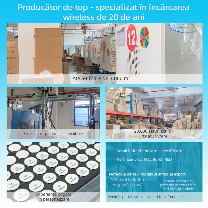 Încărcător auto wireless pentru ventilație cu suport magnetic — încărcare rapidă 15W QC 3.0, compatibil cu dispozitive Apple