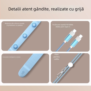 Cablu Type-C PD pentru încărcare rapidă, din silicon, 20W max