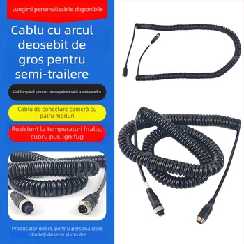Conector de cablu — model Spring Wire, contacte din cupru cu strat nichelat, potrivit pentru mașini, supraveghere video și conectivitate în rețea