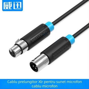 Weixun BBFB cablu extindere XLR balansat pentru microfon, nucleu din cupru placat cu tin, izolație PVC, conductoare placate cu nichel, ROHS certificat