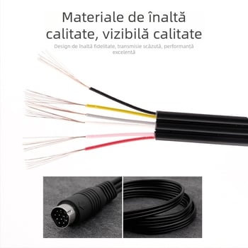 Cablu AV pentru Sega Saturn, conector cu trei rânduri, nucleu din cupru pur, izolație PVC, seria Saturn