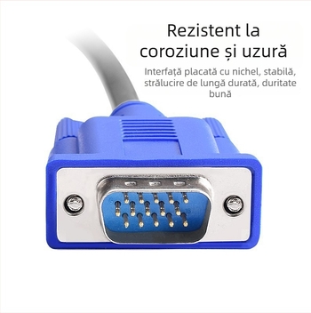 Cablu de extindere VGA 3+6 M-M pentru transmisia semnalului video, cu conductori din cupru pur