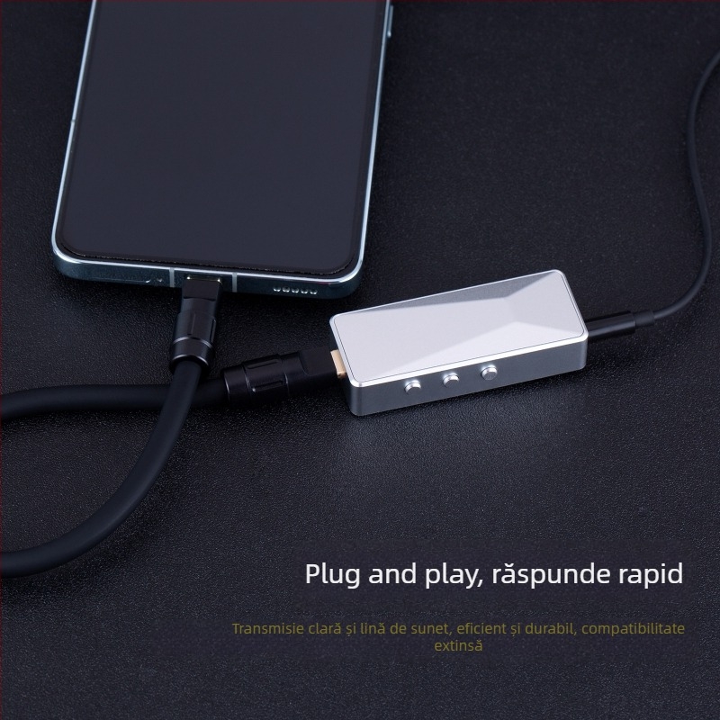 Cablu audio OTG - cupru fără oxigen, placat cu aur, interfață Type-C, certificat UL, Bartok Otg03