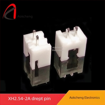 XH serie 2P 2,54 mm header pini drept, izolator PA66, Aokcheng