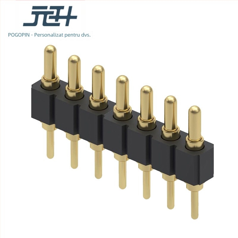 Sondă Pogopin placată cu aur, subțire, 8 pini, conector cu arc, model YSDZ-CONNECTOR