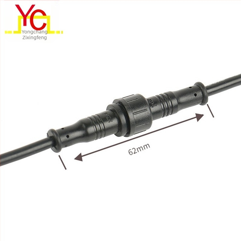 Conector impermeabil M12 pentru vehicule electrice, pentru bandă LED exterioară, 2–5 poli, contacte din cupru fără oxigen