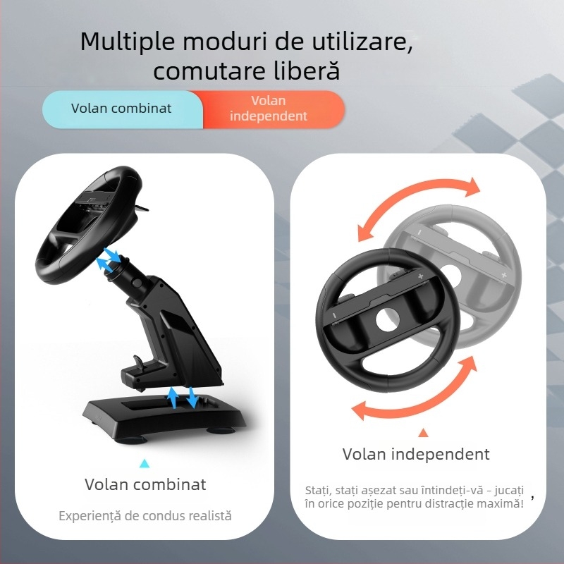 Volan pentru Nintendo Switch / Switch 2 / OLED – Volan mare, ediția Mario Kart