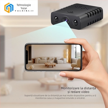 Cameră XD pentru supraveghere, vizor nocturn infraroșu, senzor sub 1 MP, stocare pe card TF, carcasă ABS, fără LCD, autonomie baterie 0–1 h.