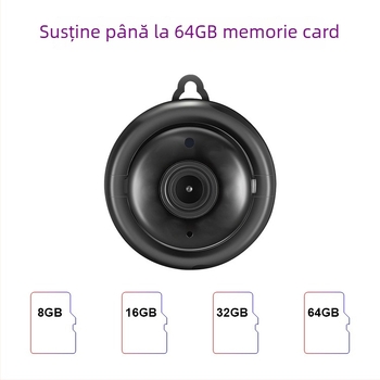 V380 Cameră de supraveghere WiFi 1080P pentru interior, cu viziune de noapte și stocare pe card TF